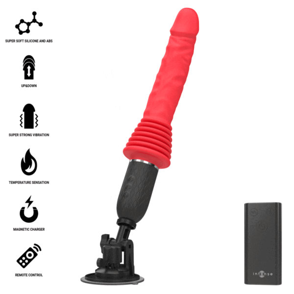 Vibrador Intense Cynthia con base de ventosa y mando inalámbrico