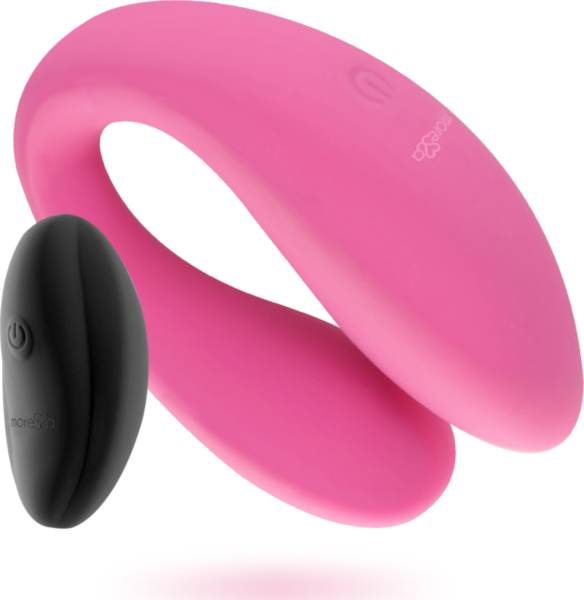 Vibrador para parejas Moressa Lauren, en forma de U, de silicona
