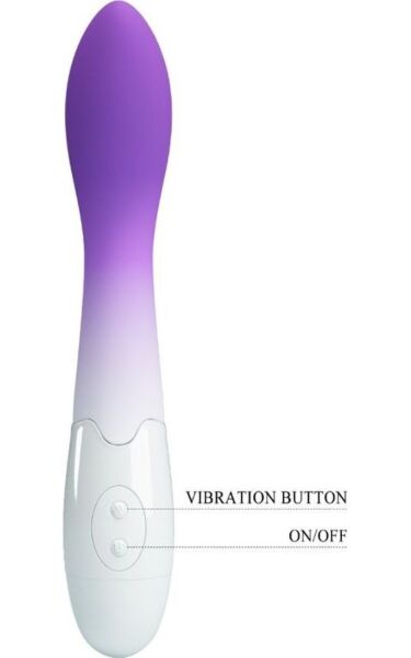 Vibrador de punto G Pretty Love BI-014220-A6, curvado y con la punta redondeada