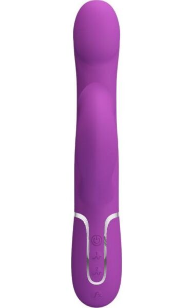 Vibrador rabbit Pretty Love BW-500012-3 de silicona, con brazo externo y perlas