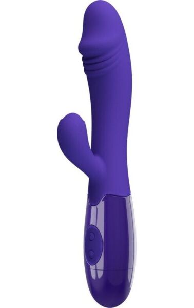 Vibrador violeta Pretty Love Snappy Youth de diseño curvado para punto G y clítoris