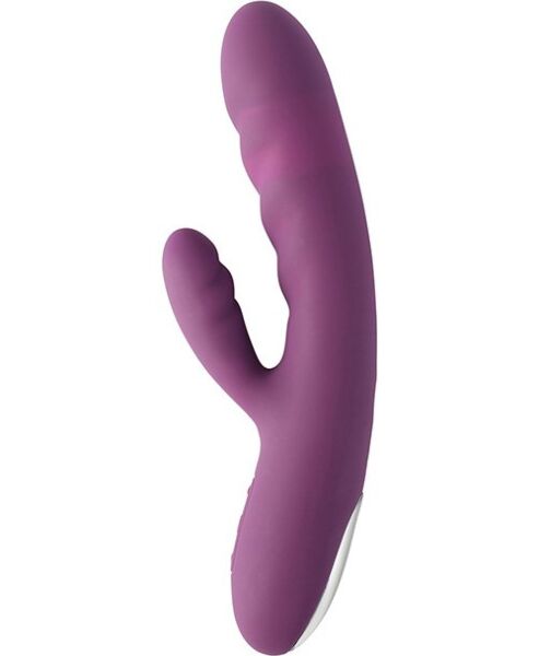 Vibrador rabbit SVAKOM Avery con punta de empuje y brazo para el clítoris