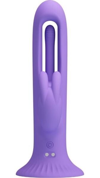 Vibrador rabbit Pretty Love Killmoulis morado con función de lengua