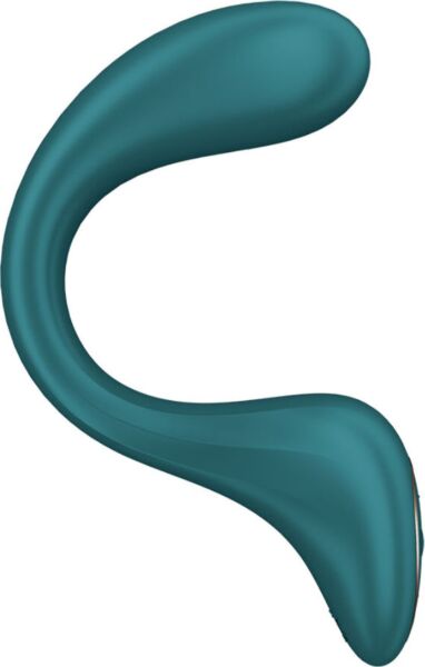 Vibrador rabbit Satisfyer G for Goddess 2, con su cuerpo curvado y el brazo para el clítoris