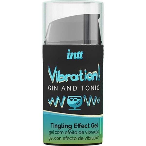 Gel estimulante INTT Vibration, envase de 15 ml con dosificador