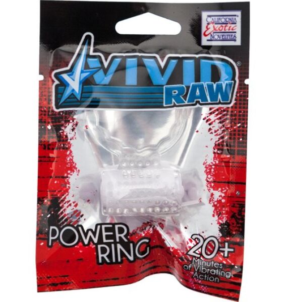 Anillo vibrador Calexotics Vivid Foil Pack, transparente, de silicona
