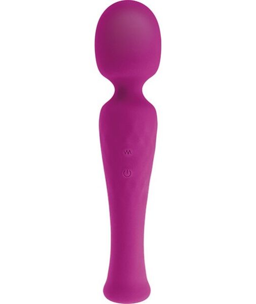 Masajeador wand S Pleasures Velvet con mango rígido y cabezal flexible