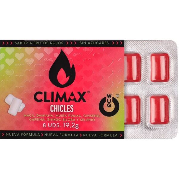 Envase de chicles WUG Climax