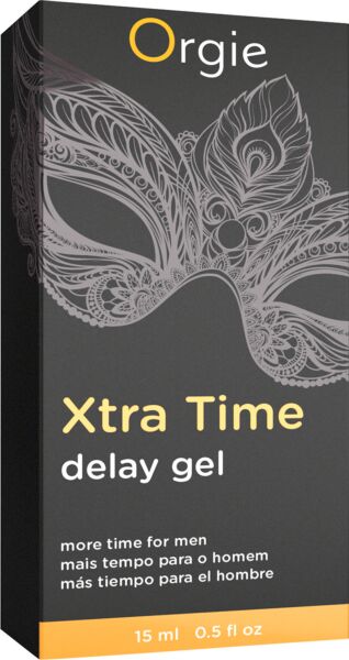 Envase airless de 15 ml del gel retardante Orgie Xtra Time Delay Gel