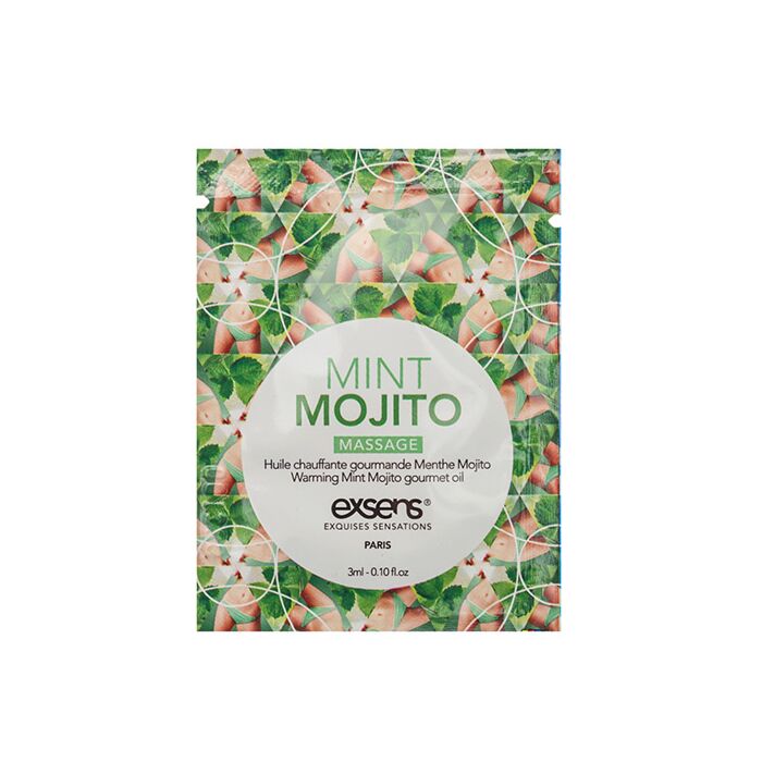 Warming Gourmet Massage Oil Mint Mojito Sachet 3 ml.