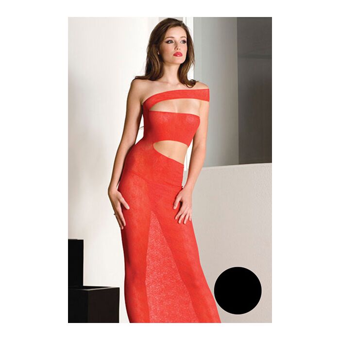 VESTID LARGO NEGRO C/ESCOTE VESTID LARGO NEGRO C/ESCOTE