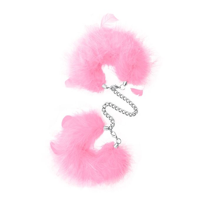 Feather Cuffs Pink
