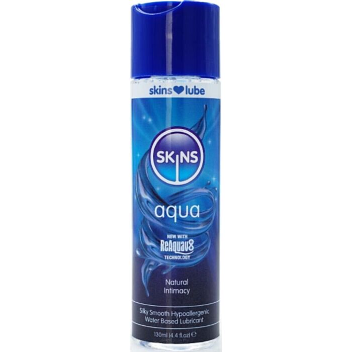 Lubricante base agua SKINS Aqua 130 ml