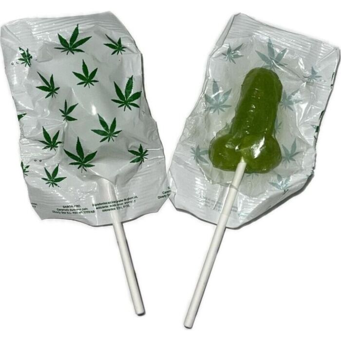 Piruleta con forma de pene DIVERTY SEX aroma cannabis