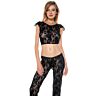 Conjunto top y pantalón de encaje Music Legs