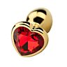 Plug anal Precious Metals Heart Shaped
