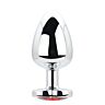 Plug anal Toosh Heart Shaped Large con base joya Rojo