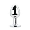 Plug anal Toosh Metal Large con base joya Plata