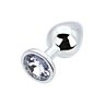 Plug anal Toosh Medium con base joya Plata