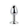 Plug anal Toosh Small con base joya Plata