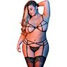 Conjunto de lencería Strappy Bra Garter & G provocativo