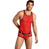 Camiseta ANAIS MEN Brave Top XL Encaje Rojo