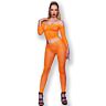 Conjunto Lencería Chilirose CR 4661 Naranja Sin Costuras