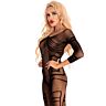 Bodystocking Crotchless Livco Corsetti Monata Negro