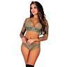 Sujetador y Panty Livco Corsetti Caqui Elegante