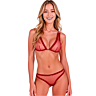Conjunto Lencería Passion Belissana Burdeos Elegante