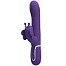 Vibrador Rabbit Pretty Love Mariposa Morado 4 en 1