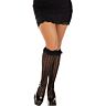 Medias Leg Avenue Volantes Negro - Look Coquetón
