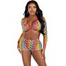 Conjunto Erótico Leg Avenue Multicolor - Sensualidad Audaz