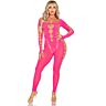 Bodystocking Rosa Leg Avenue Espalda Abierta