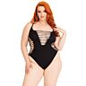 Body Leg Avenue Shredded Thong Talla Única