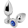 Plug Anal Metal Hard Diamond Blue Pequeño