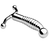 Masajeador Prostático Metal Hard Acero Ergonómico