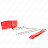 Collar con Correa KINK Rojo Ajustable 65 cm
