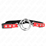 Mordaza KINK Roja Ajustable 4.8cm - BDSM Elegante