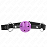 Mordaza de Bola KINK Morado 4.5 cm Silicona