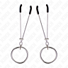 Pinzas para Pezones KINK con Aro Plateado 7 cm