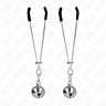 Pinzas para Pezones KINK Cascabel Plateado 7cm