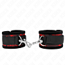 Muñequera BDSM KINK Escándalo Rojo-Negro Metal