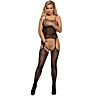 Bodystocking Sublime 951757 Recortes Corazón Negro