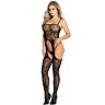 Bodystocking Crotchless Sublime Rejilla Negra