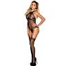 Bodystocking Sublime Crotchless Rejilla Negra