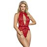 Body Abierto Rojo Sublime L/XL - Seducción Asegurada