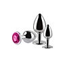 Pack de Plugs Anal S Pleasures Metal MAX de Diferentes Tamaños