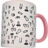 Taza erótica DIABLO PICANTE 370 ml con dibujos