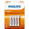 Pilas AAA Philips 4 Pack | Calidad y larga duración